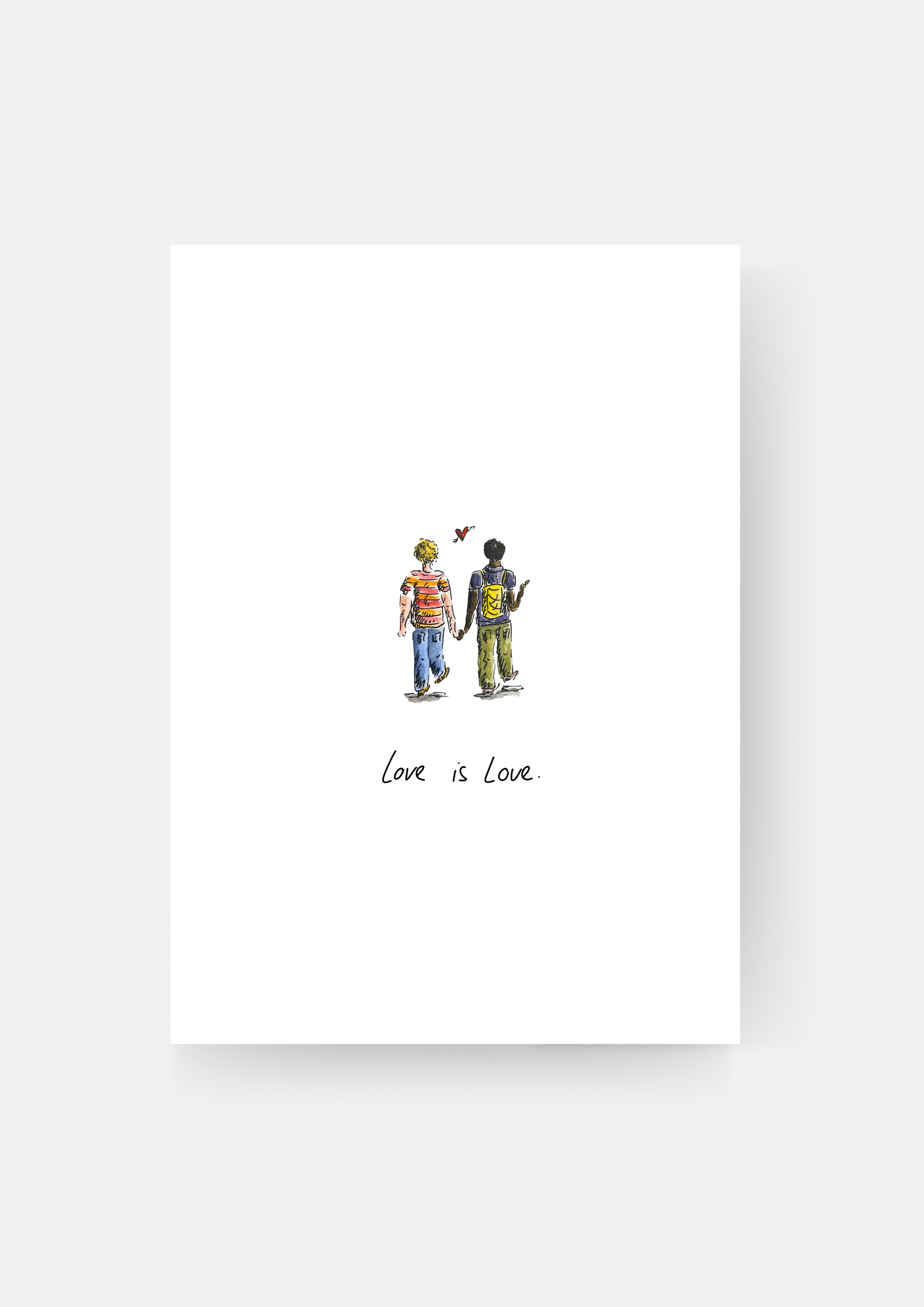 Karte "Love is Love"