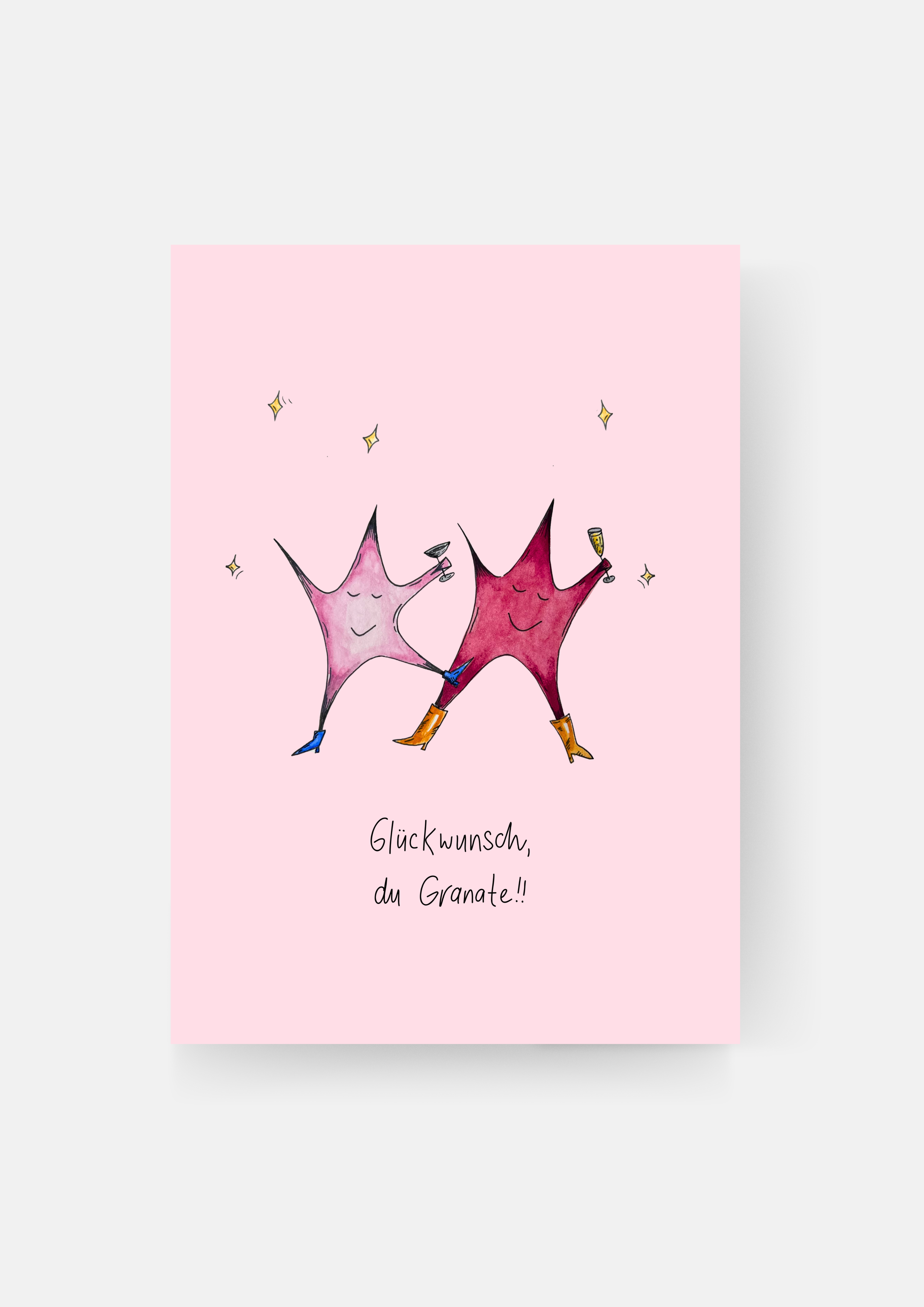 Karte "Glückwunsch, Granate!"