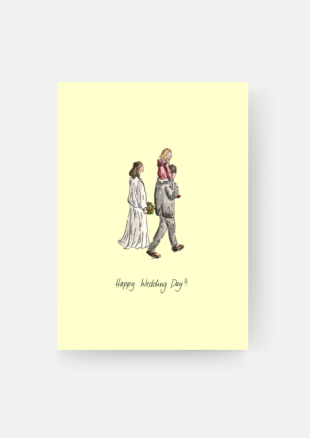 Karte "Happy Wedding Day!"