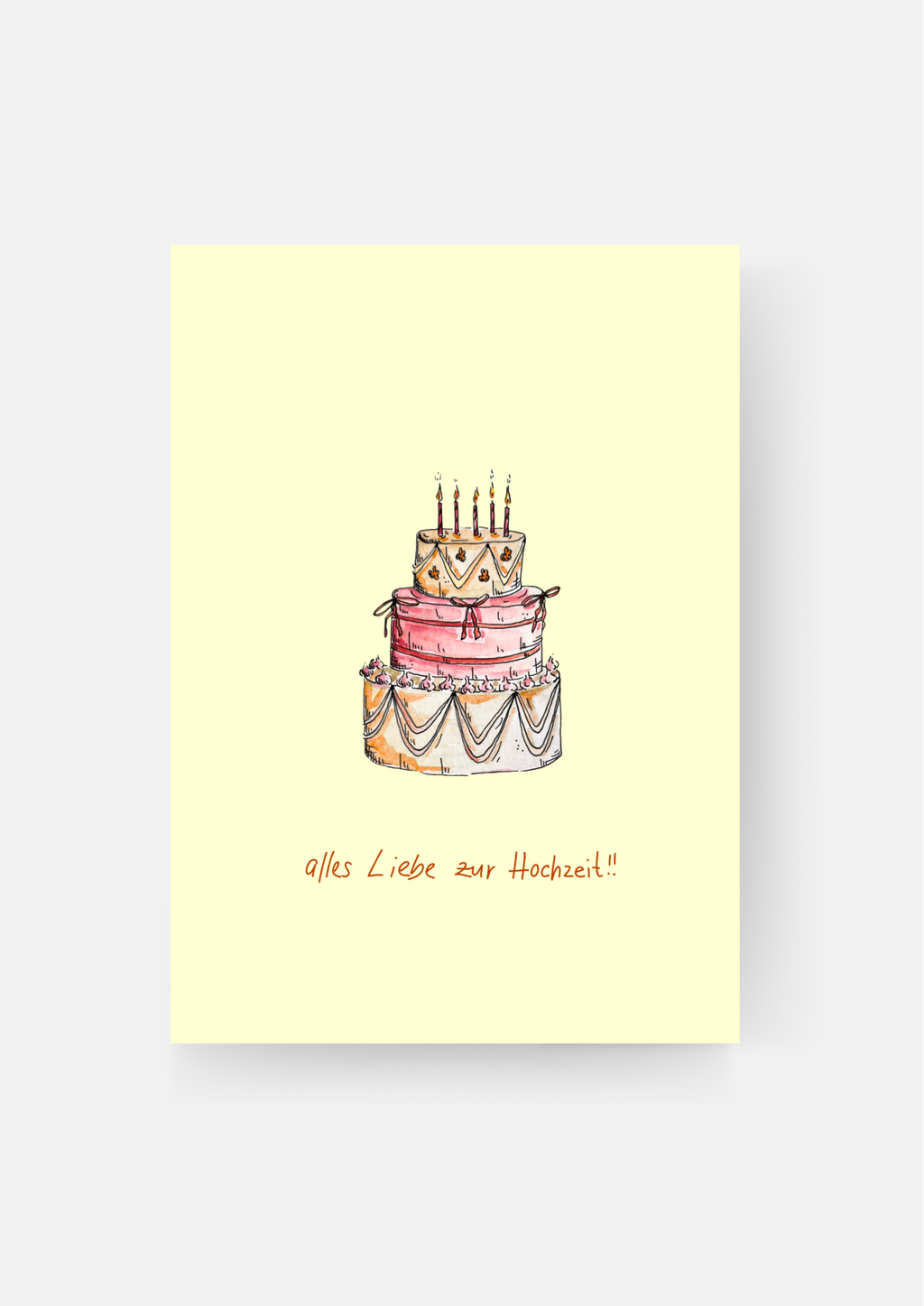 Karte "Zur Hochzeit"