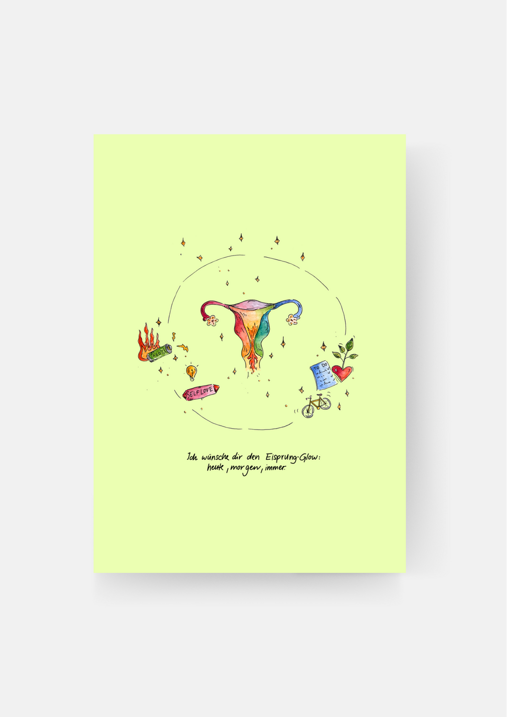 Karte "Eisprung Glow"