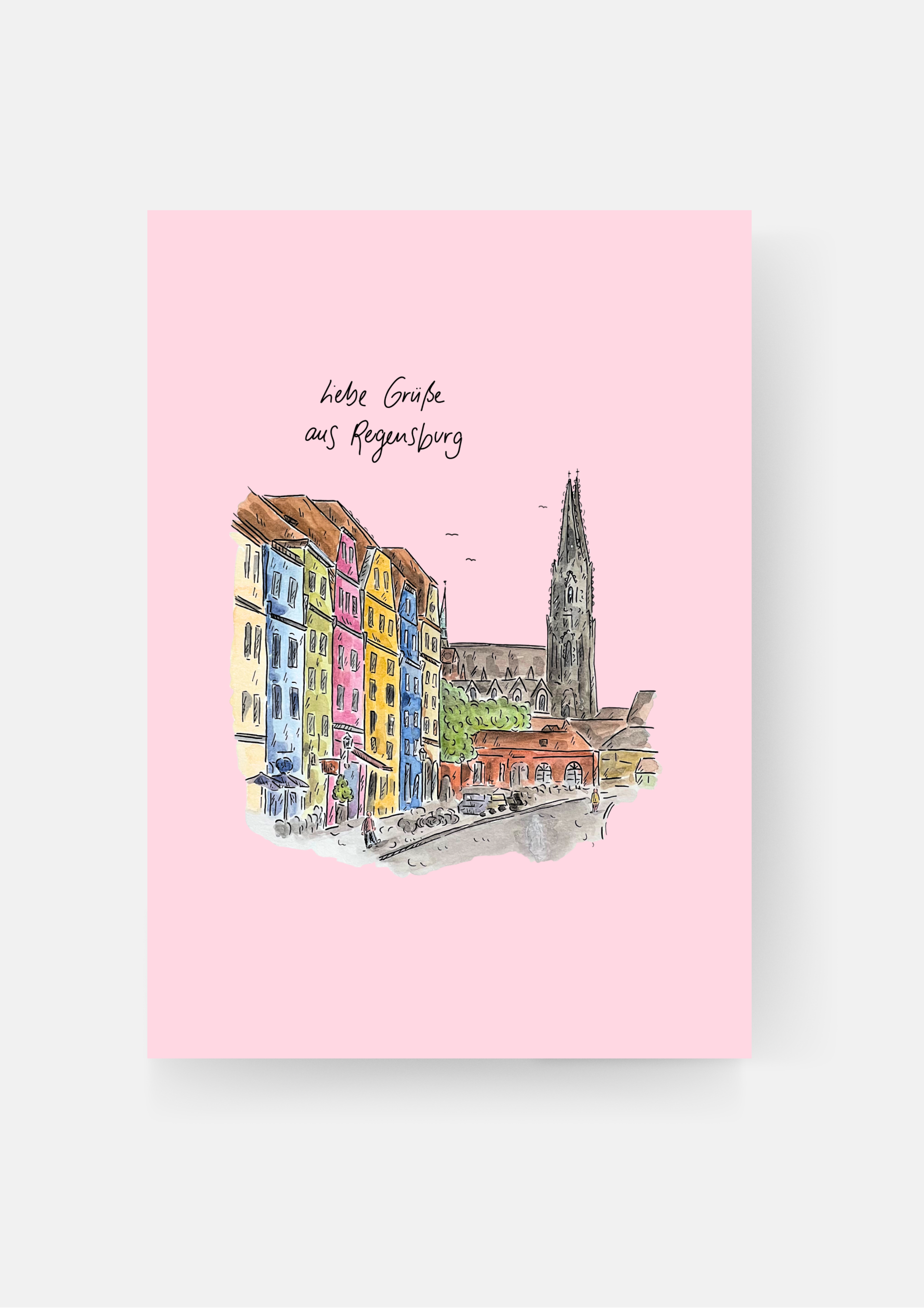 Karte "Grüße aus Rengschi"